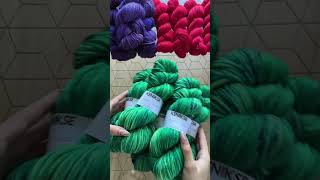 How I label handdyed yarns for my small business🫶🏼 crochet wool mohair merino handdyedyarn [upl. by Nylac]