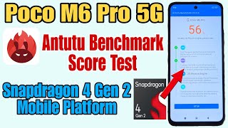 Poco M6 Pro 5G Antutu Score Test  Antutu Benchmark Score Test [upl. by Hctub]