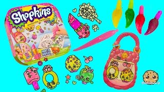 Make Your Own Shopkins Stickers with Gel Paints  Paint amp Display Kit  Cookieswirlc [upl. by Artair]