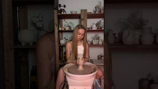 Smooth movements ✨ pottery potterygirl ceramic relaxing clay asmr shorts [upl. by Ainahpets]