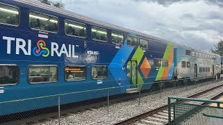 Five Evening TriRail Trains at Deerfield Beach [upl. by Lai430]