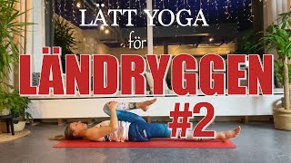 Nybörjarvänlig yoga för ländryggen del 2 [upl. by Sall]