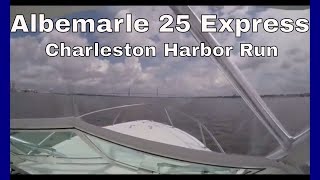 Charleston Harbor Run  2017 Albemarle 25  Twin Yamaha F250s [upl. by Steddman]