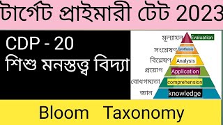 Bloom taxonomy bloom Taxonomy in Bengali cognitive domain primary Tet wb Tet child psychology [upl. by Hutchinson]