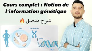 Cours complet  Notion de l’information génétique 🧬 شرح مفصل ومبسط [upl. by Lorianne]