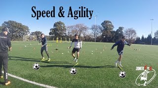 Full speed and agility drills with Pro players  Joner 1on1 [upl. by Eilhsa781]