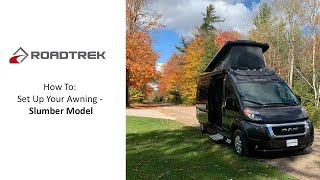 Roadtrek How to set up your awning Slumber Model [upl. by Sul]