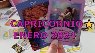 CAPRICORNIO ENERO 2024⭐HOROSCOPO MENSUAL [upl. by Edrei]