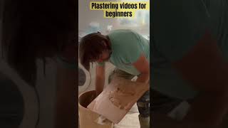 PLASTERING IT FLAT diy renovation construction homeimprovement home plasterer homerenovation [upl. by Poppy]