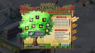 Naruto Online  Spending 140k Coupons In Konoha Great Tree [upl. by Ellehsyt]