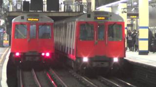 London Underground District Line Aldgate East Station [upl. by Enelhtak]