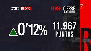 Flash cierre de mercados 27092024 [upl. by Radborne246]