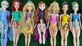 8 Minutes Backpack Disney Princess Doll Mattel Dolls  DIY Miniature Dress Satisfying Dolls ASMR [upl. by Raina695]