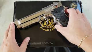 Airgun  Beretta KL92 A1 Silver KLI Co2 45mm  EampG Comércio [upl. by Kenwee]