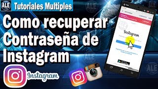 Como Recuperar Contraseña De Instagram ✅ [upl. by Nonnel911]