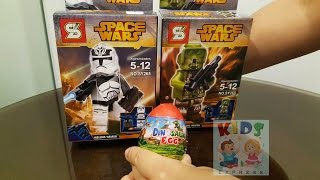 Surprise Egg with Space Wars  Star Wars Storm troopers [upl. by Enomaj]