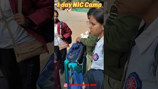 NSS NIC CAMP GUJRAT 1DAY ✨minvlog nss shortvideo [upl. by Aserat]