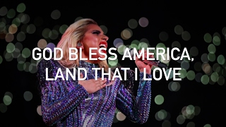 Lady Gaga  God Bless America from the Super Bowl LI halftime show with lyrics [upl. by Anelrihs700]