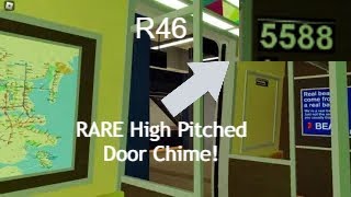 Roblox PTA Subway  R46 5588 with RARE High Pitched Door Chime [upl. by Weston]