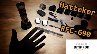 Hatteker RFC690 Alleskönner Haarschneidemaschine Unboxing [upl. by Nahaj]