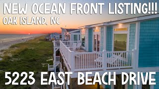 Experience OCEAN FRONT Living at 5223 E Beach Oak Island NC 28465 FOR SALE [upl. by Libove]