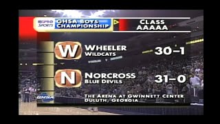 GHSA 5A Boys Final Wheeler vs Norcross  March 4 2005 [upl. by Hinman]