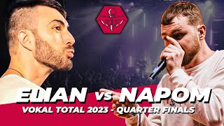 ELIAN VS NAPOM  VOKAL TOTAL 2023 QUARTER FINALS  CROWD POV [upl. by Melodee]