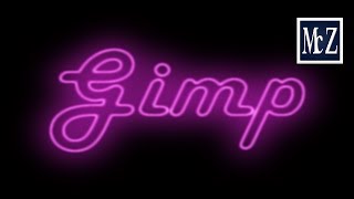 Speed Tutorial Gimp 28 ITA  Neon Effect Text  Testo Effetto Neon [upl. by Oigres]