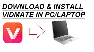 How to Download or install Vidmate in PCLaptop for Free [upl. by Aiynot]