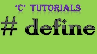 C Programming Tutorial 16 Define Preprocessor [upl. by Deonne]