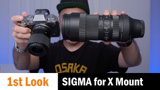 First Look Sigma 23mm f14 and 100400mm f563 for Fujifilm X Mount [upl. by Eldwen]