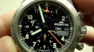 Fortis Cosmonaute Chrono Lemania 5100 Movement [upl. by Knox]