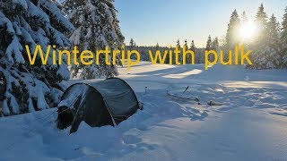 Winter ski trip with pulk [upl. by Clemens]