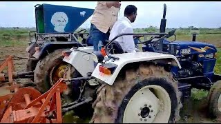 Eicher 480 Vs Swaraj 843xm with Rotavator test [upl. by Karab]