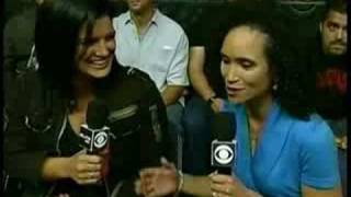 Gina Carano Talks With Karyn Bryant Following Cris Cyborgs Win Over Shayna Baszler On CBS [upl. by Sivla]