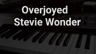 Overjoyed  Stevie Wonder  Karaoke  Piano  Cover [upl. by Yetnruoc880]