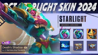 OCTOBER STARLIGHT SKIN 2024  ALL REWARDS IN OCTOBER STARLIGHT SKIN  ML LEAKS [upl. by Hiro]