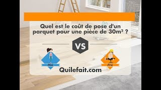 Prix de la pose de parquet  Par moi ou un pro [upl. by Akener]