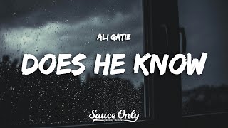 Ali Gatie  Does He Know Lyrics [upl. by Zawde]