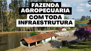 FAZENDA AGROPECUÁRIA COM TODA INFRAESTRUTURA  CunhaSP [upl. by Ecinehs]