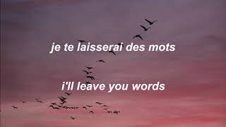 je te laisserai des mots  patrick watson lyrics with english translations [upl. by Wiles]