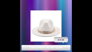 Buy Luxury Fedora Hat With Chain exclusively at guocalicom [upl. by Glenda]