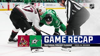 Coyotes  Stars 1114  NHL Highlights 2023 [upl. by Janifer]