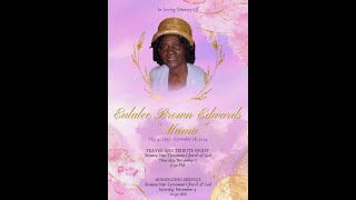 Funeral Service for Eulalee Brown Edwards  Braeton New Testament Church of God  November 9 2024 [upl. by Kenwood]