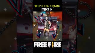 GUYS 😲 TOP 3 MOST RARE ITEMS 😱 IN FF FREE FIRE 😍 shorts freefire trending [upl. by Neruat24]