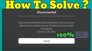 How To Fix Roblox Error Code 267 Mobile 2024 [upl. by Kryska]