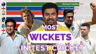 Top 10 Bowlers with Most Wickets in Test Cricket  CRW [upl. by Purity982]