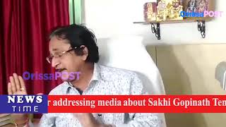 Endowment Commissioner addressing media about Sakhi Gopinath Temple at Sakhigopal in Puri [upl. by Aidin]