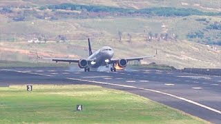 AIRBUS A320N COMPRESSOR STALL and TOGA at Madeira Airport Youtube [upl. by Oletta]