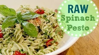 How To Make Pesto Recipe Gluten Free Raw amp Vegan [upl. by Hazeghi56]